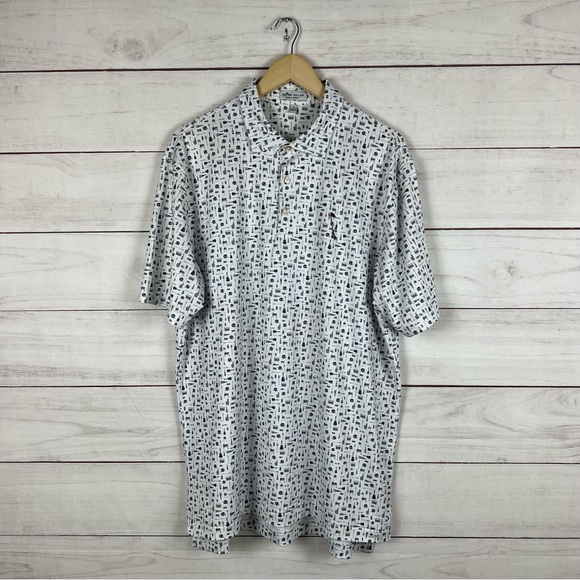 Peter Millar Other - RARE Peter Millar AOP Summer Comfort Golf Polo Shirt Large